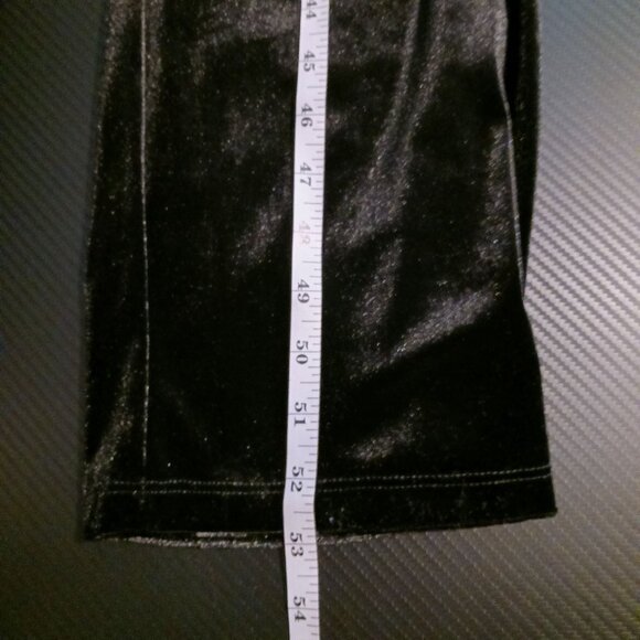 NEW Modcloth Shine with Me Black Velvet Mock Neck‎ Flutter Sleeve Jumpsuit XS - Picture 15 of 15